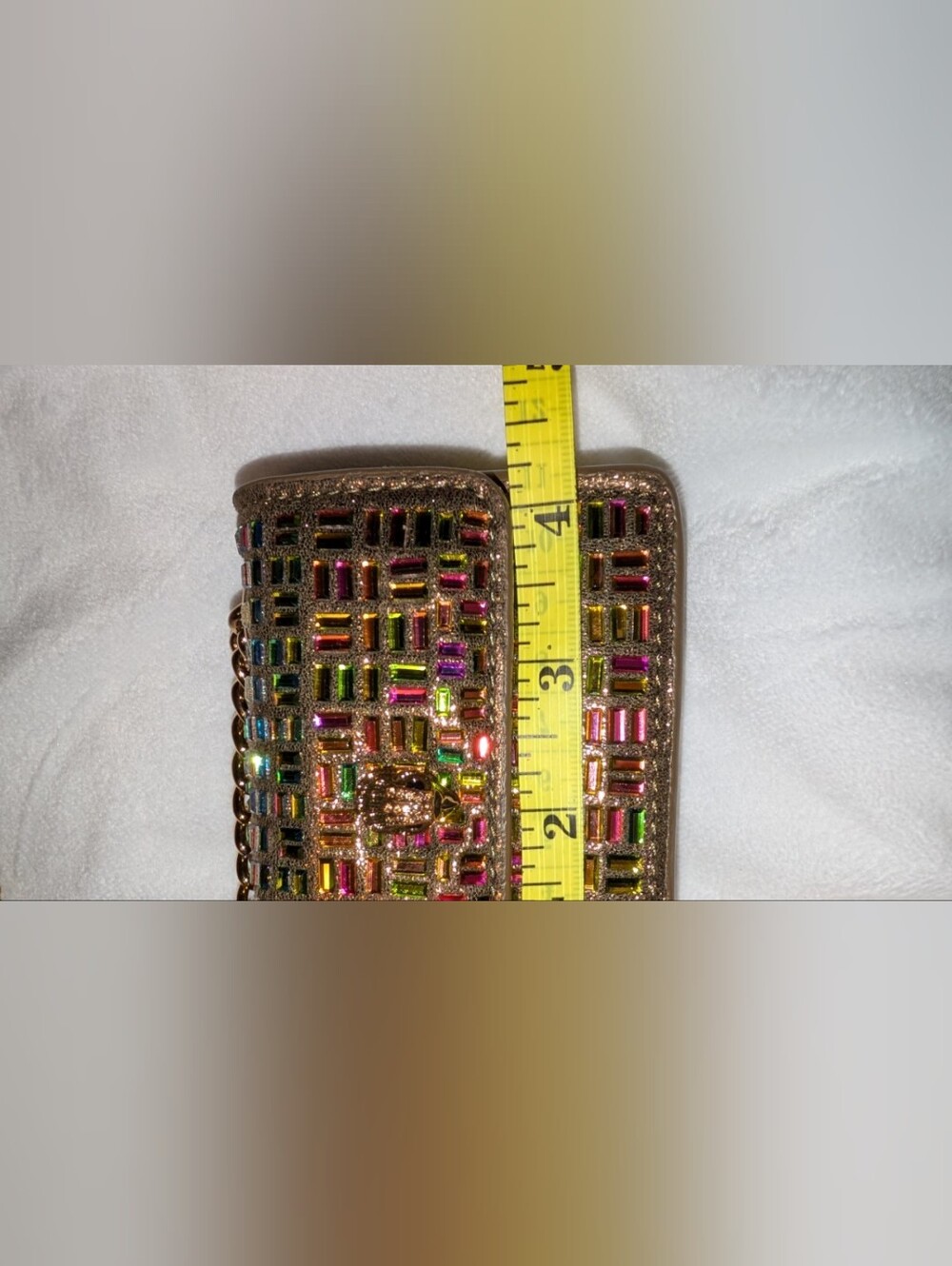 Kurt Geiger London Micro Kensington Crystals Crossbody Bag Rainbow NIB - Picture 9 of 10